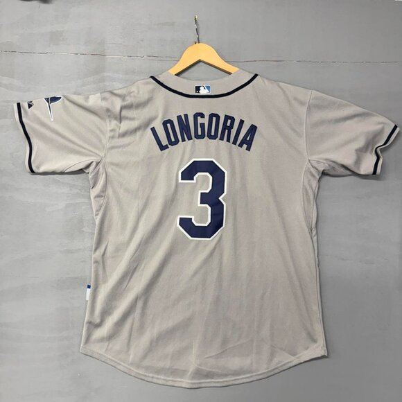 Tampa‎ Bay Rays Evan Longoria Size 52 Grey #3 Majestic Authentic MLB Jersey - Picture 3 of 7